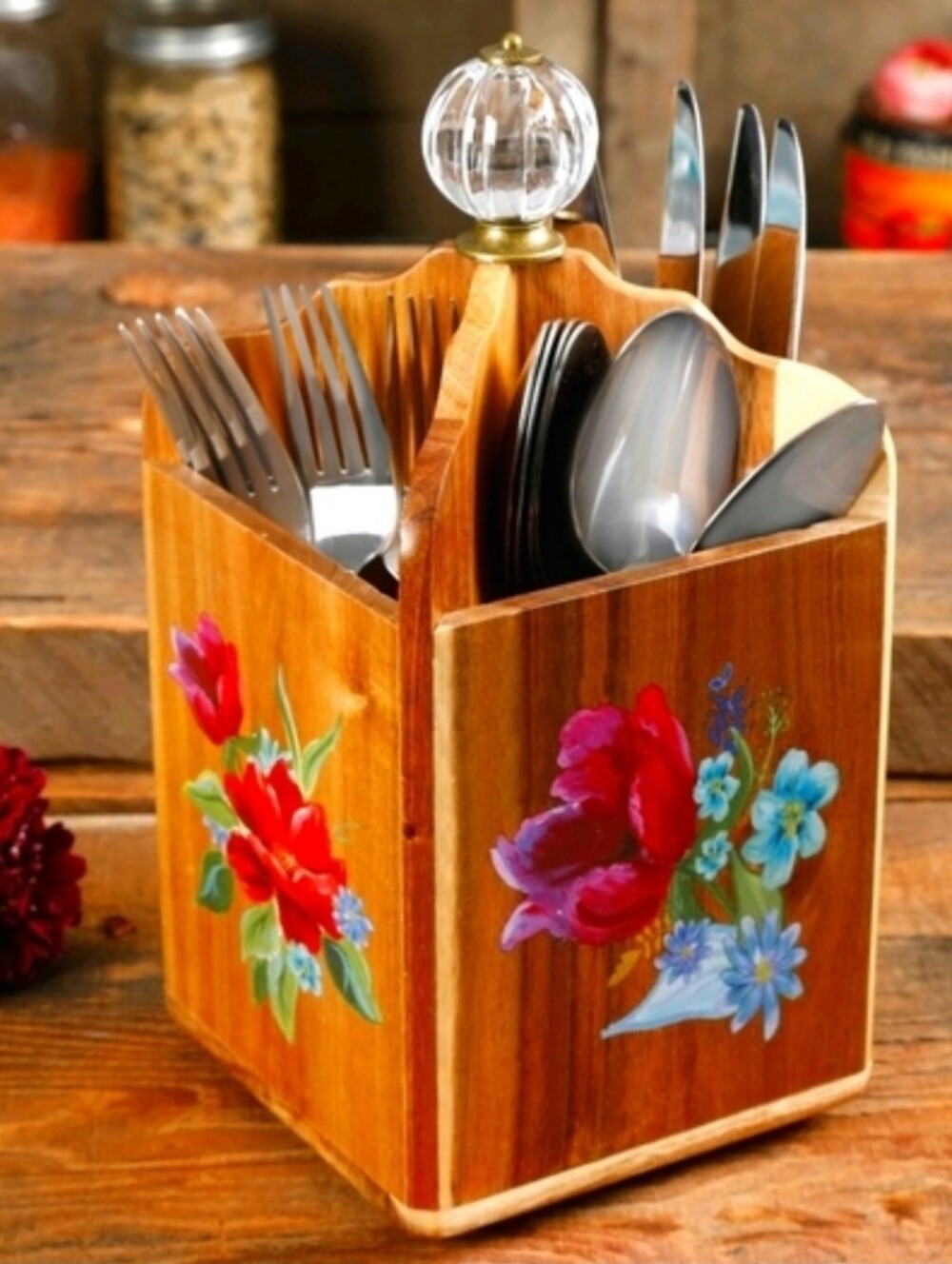 4-Section Utensil Holder Like New
